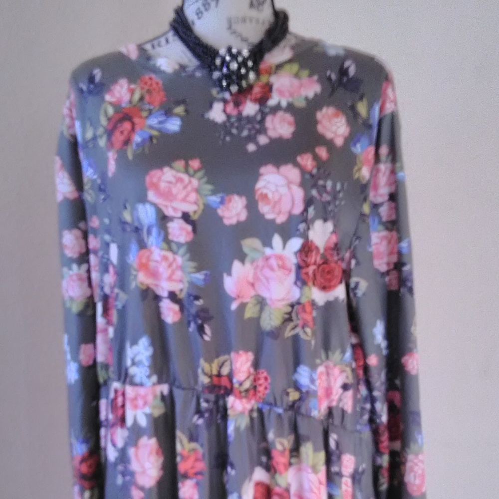 Lilly Posh Women's Long-Sleeve Maxi Dress, 2XL